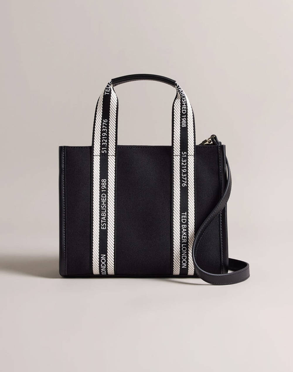 TED BAKER GEORJEA Branded Webbing Canvas Small Tote (Размери: 11 x 21 x 25см.)