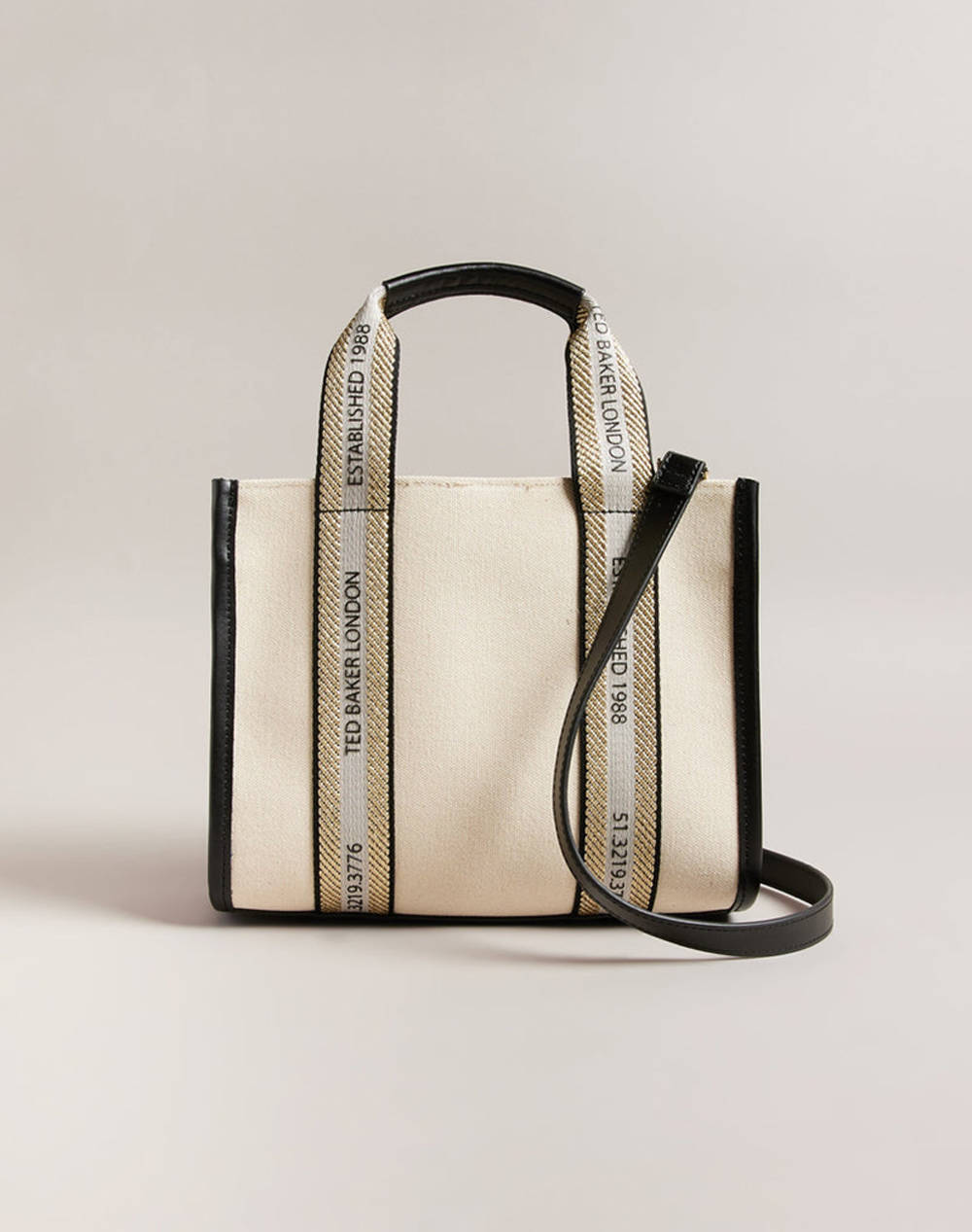 TED BAKER GEORJEA Branded Webbing Canvas Small Tote (Размери: 11 x 21 x 25см.)