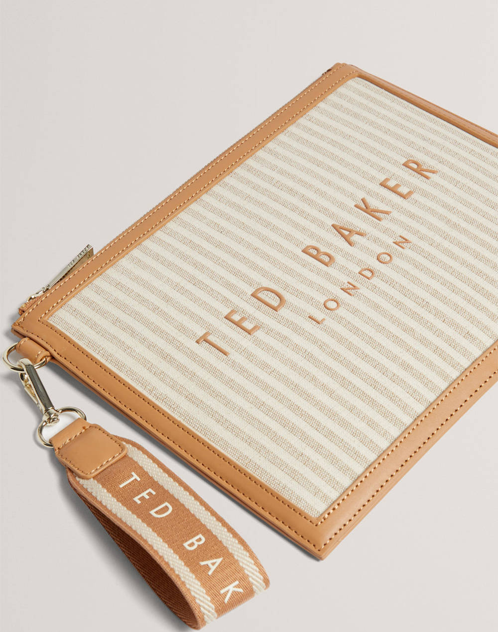 TED BAKER HAYSS Striped Canvas Webbing Pouch (Размери: 27 x 20 см.)