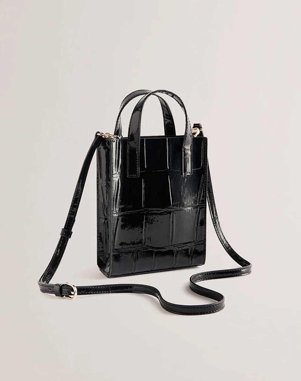 TED BAKER GATOCON Croc Effect Mini Icon Bag (Размери: 14 x 18см.)