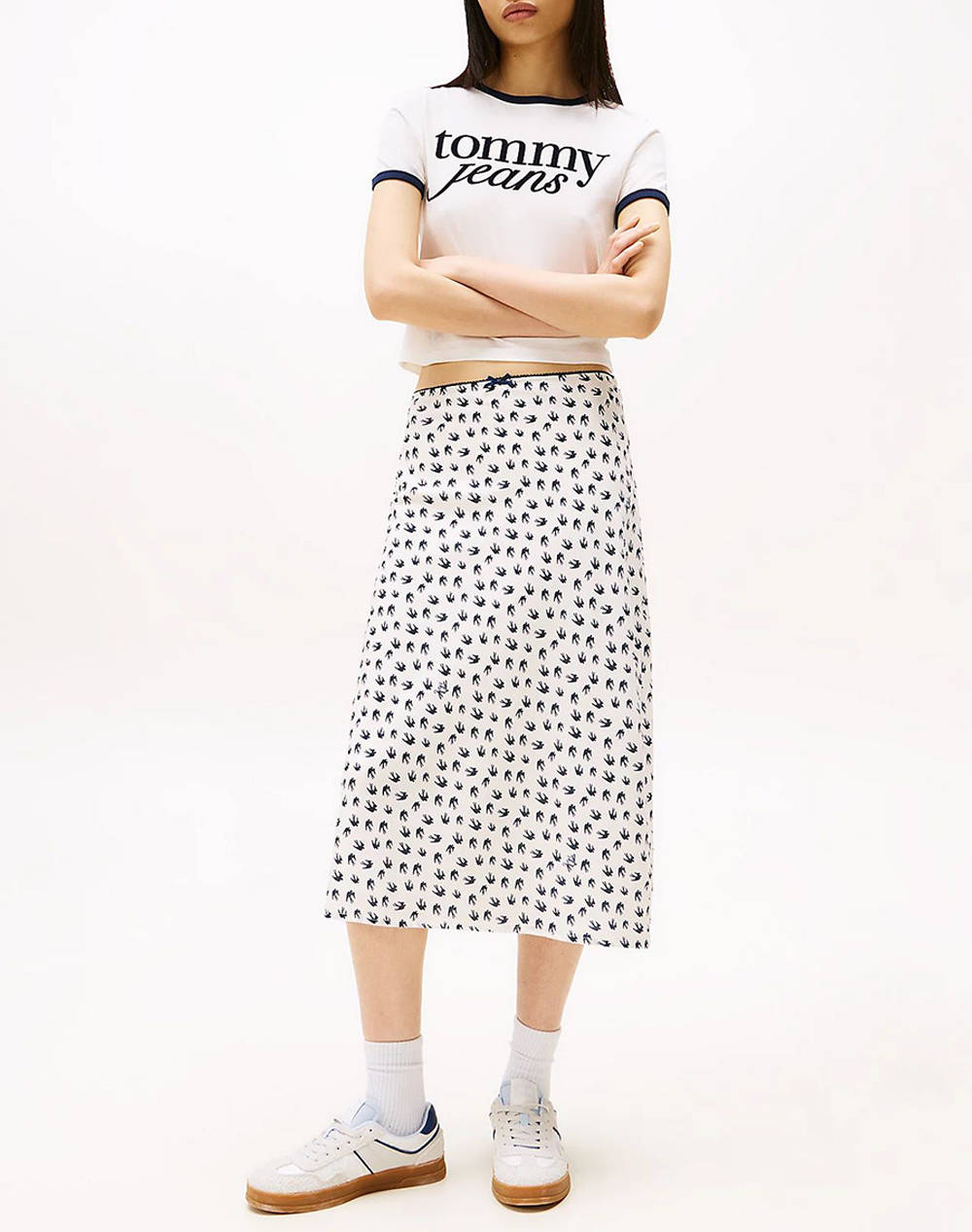 TOMMY JEANS TJW MIDI AOP SKIRT