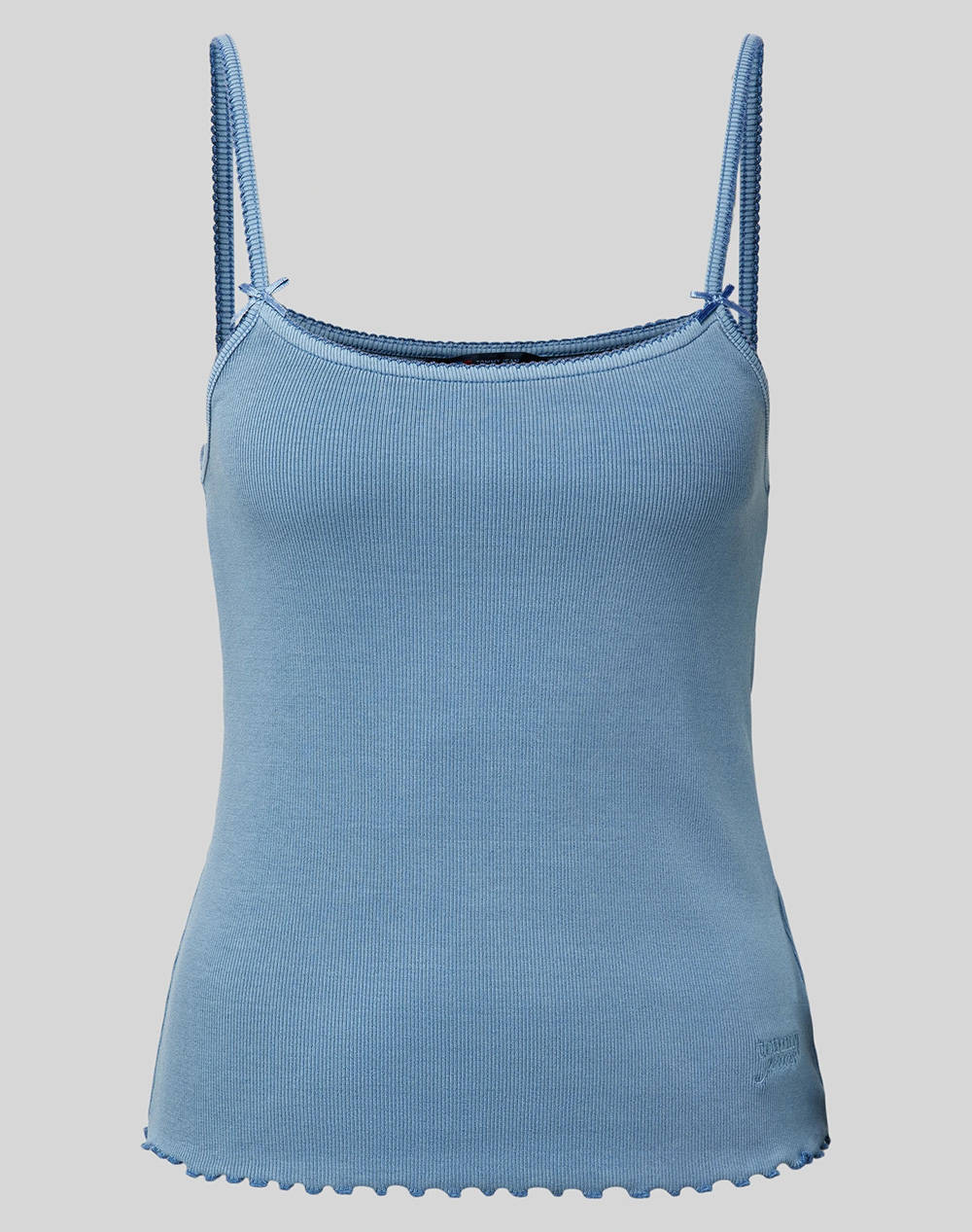 TOMMY JEANS TJW SLIM SCALLOP RIB TOP