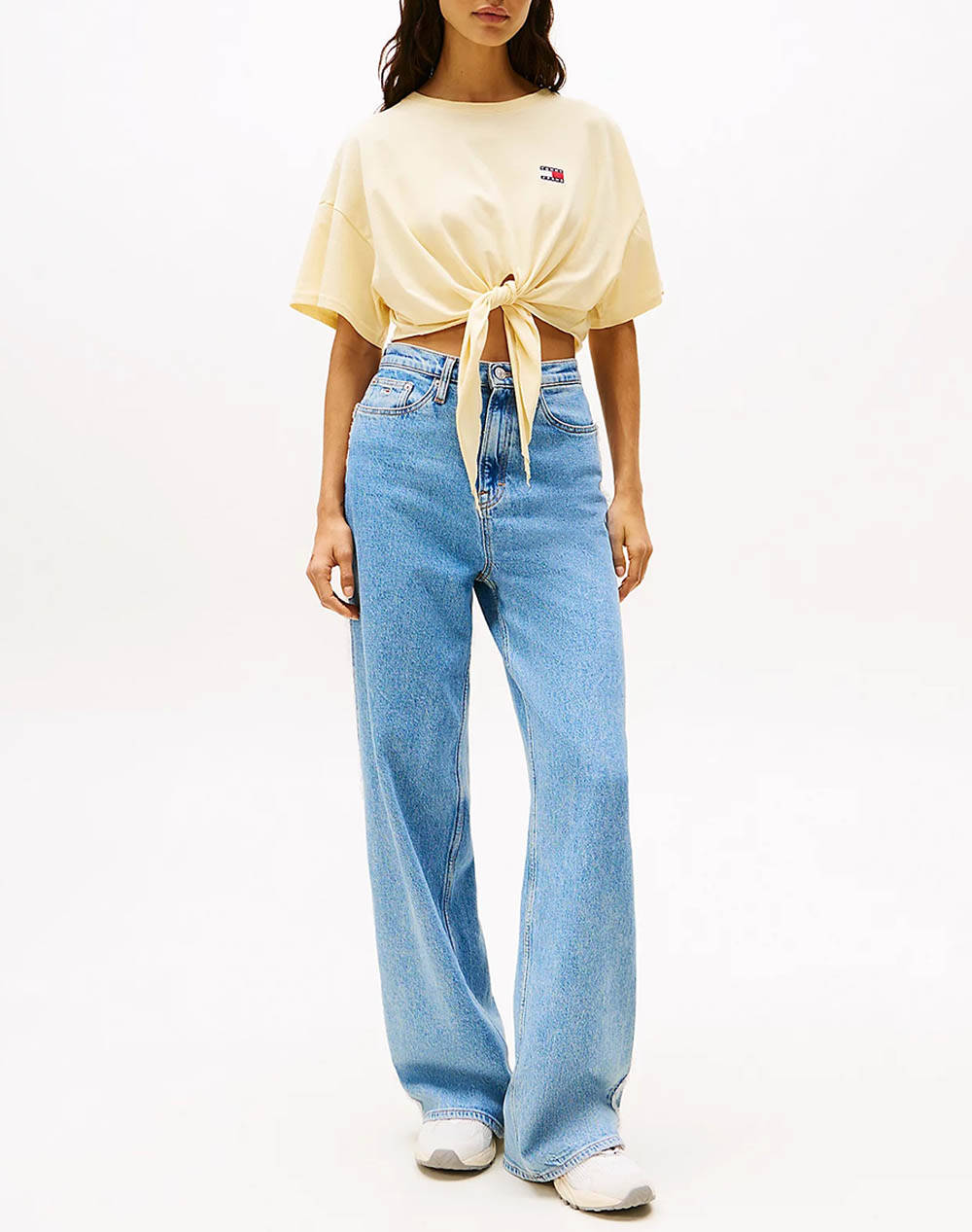 TOMMY JEANS TJW REG WAIST TIE BADGE TEE EXT