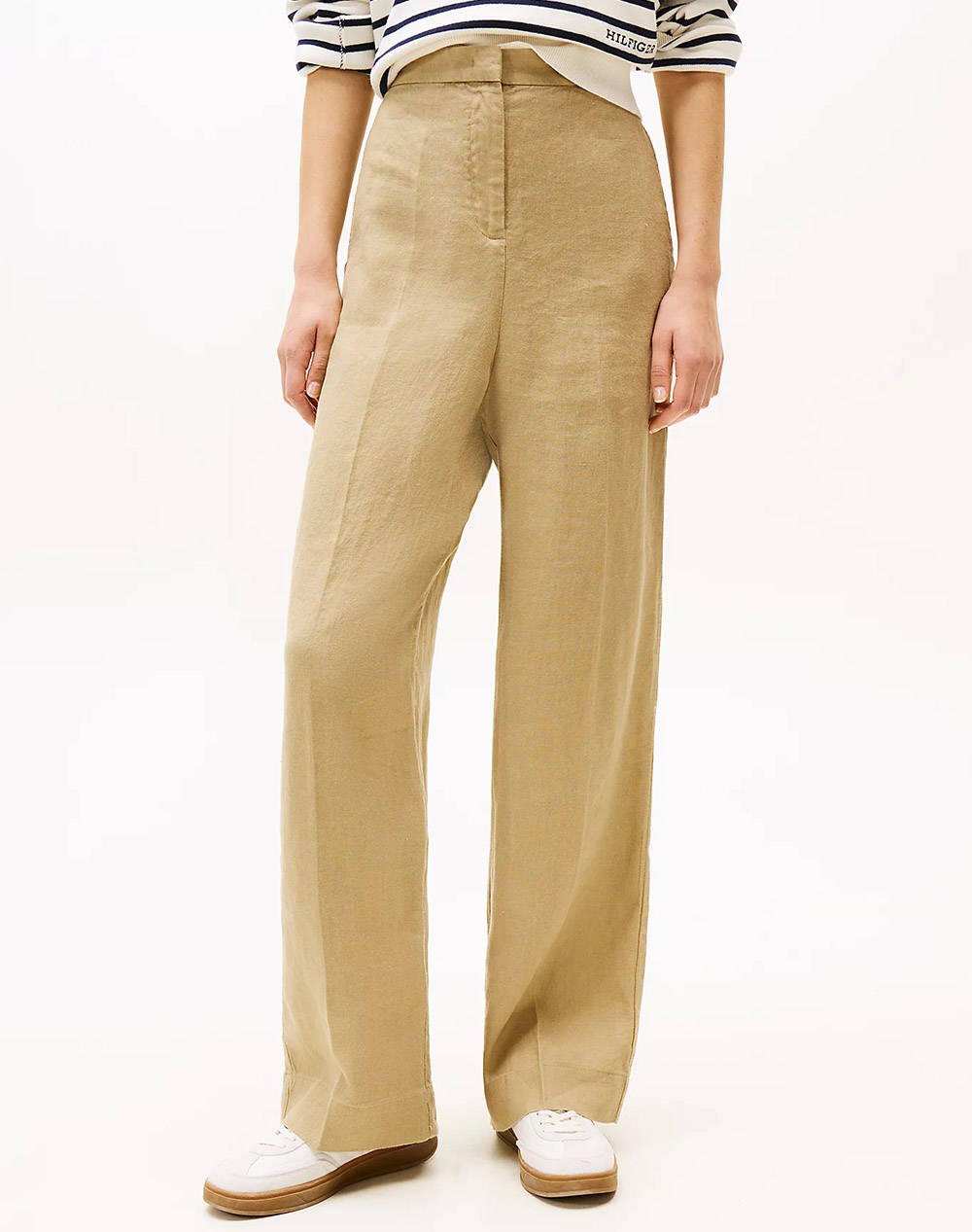 TOMMY HILFIGER ESS LINEN TAILORED STRAIGHT PANT