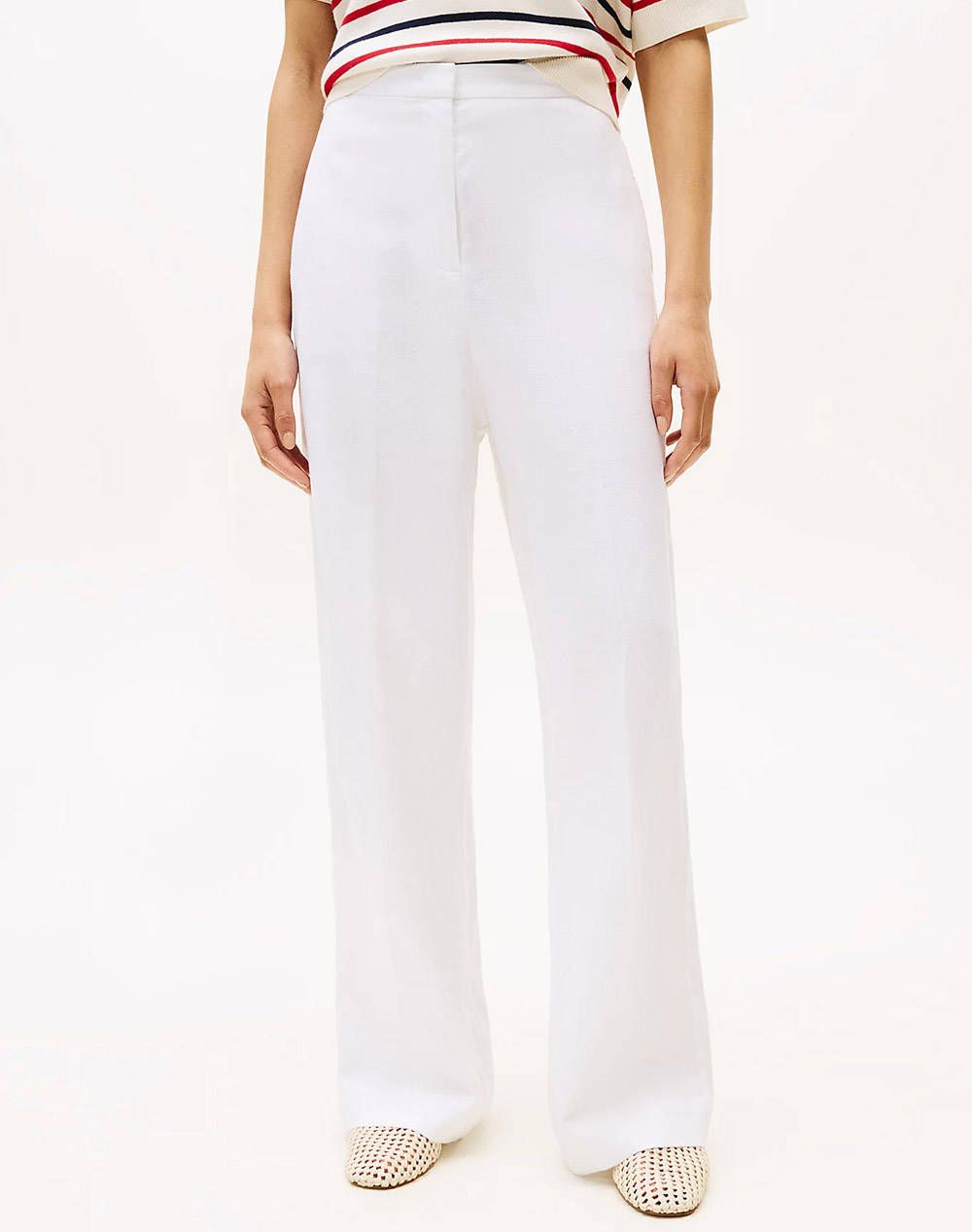 TOMMY HILFIGER ESS LINEN TAILORED STRAIGHT PANT