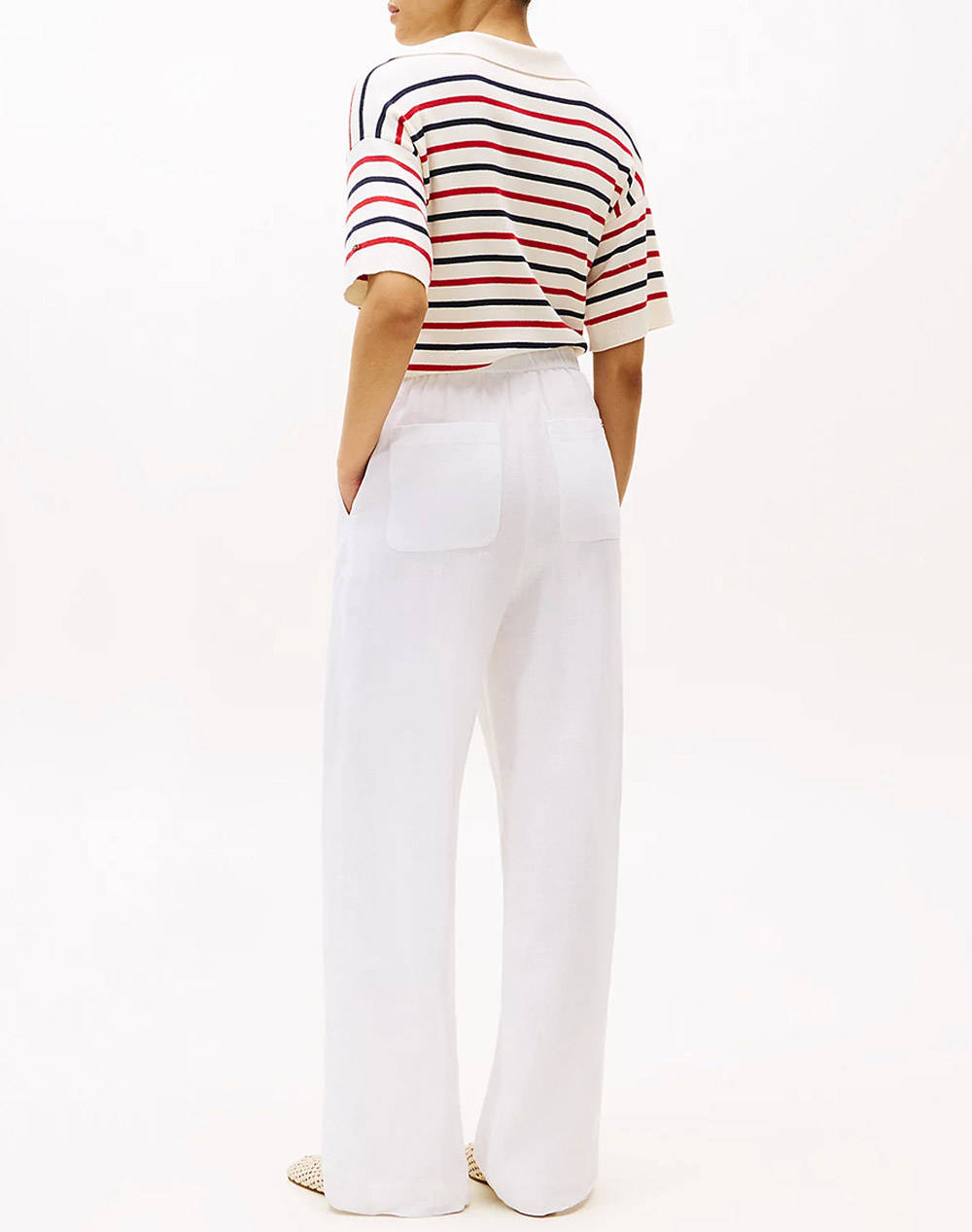 TOMMY HILFIGER ESS LINEN TAILORED STRAIGHT PANT