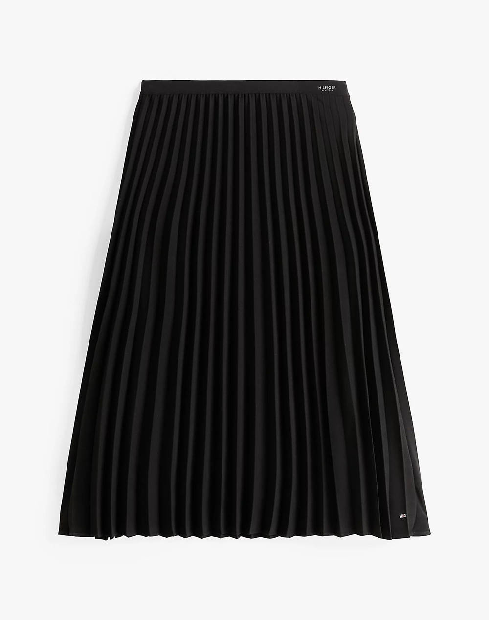 TOMMY HILFIGER FLUID PLEATED PULL ON MIDI SKIRT