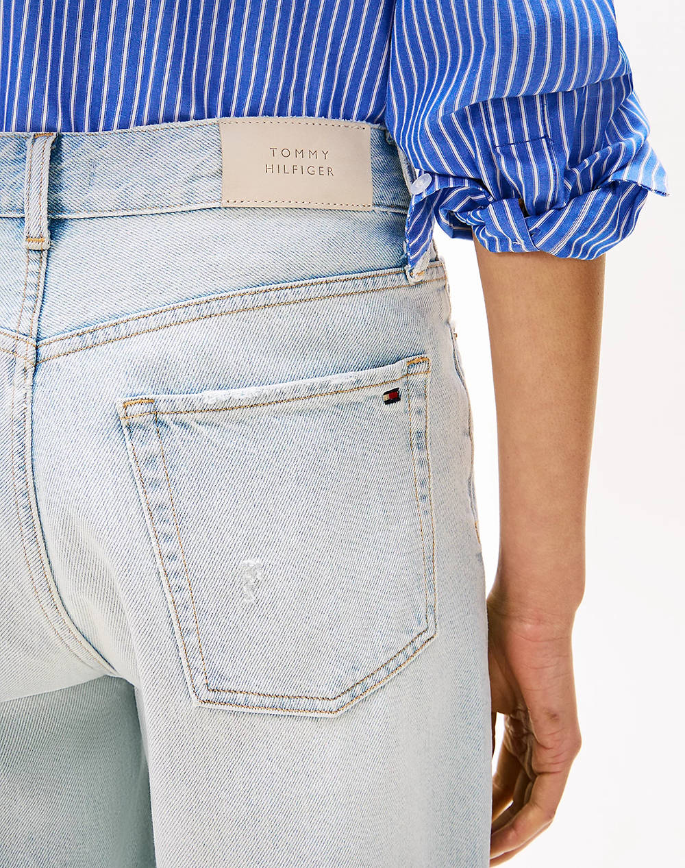 TOMMY HILFIGER DNM BERMUDA SHORT HW SKY