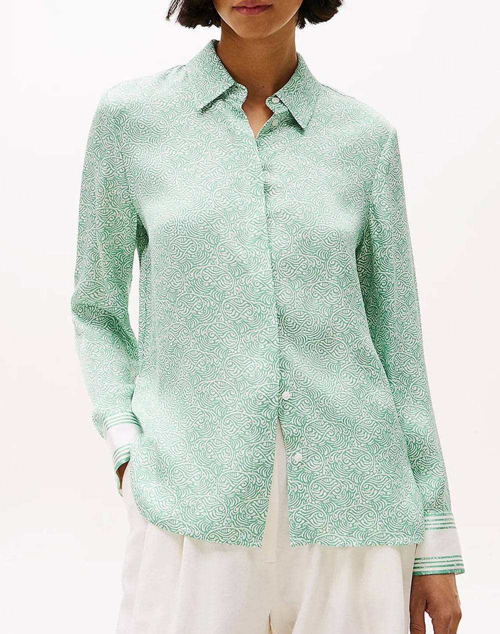 TOMMY HILFIGER SATEEN REGULAR LS SHIRT