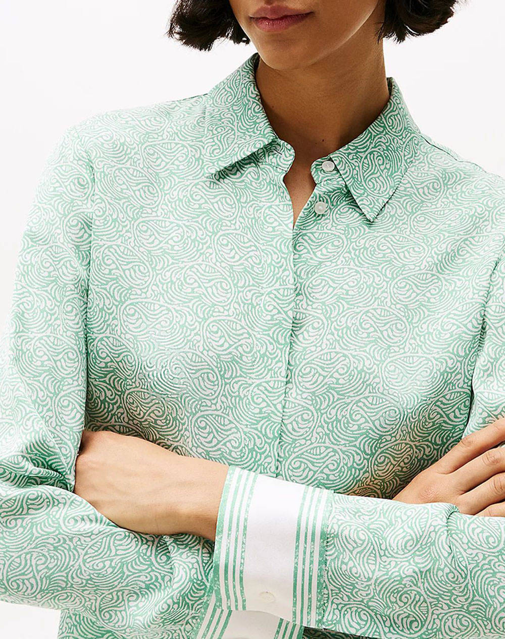 TOMMY HILFIGER SATEEN REGULAR LS SHIRT
