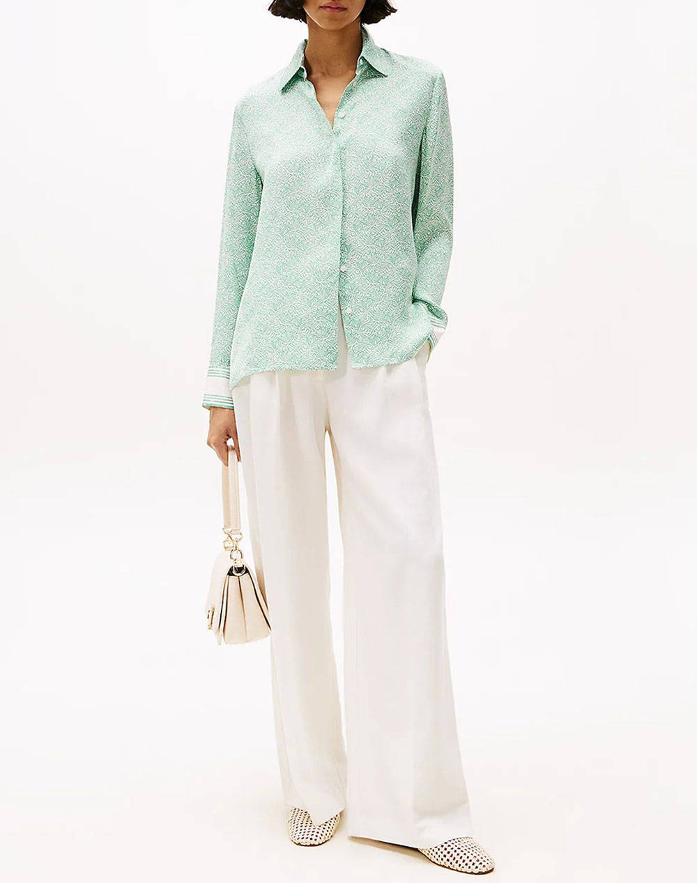TOMMY HILFIGER SATEEN REGULAR LS SHIRT