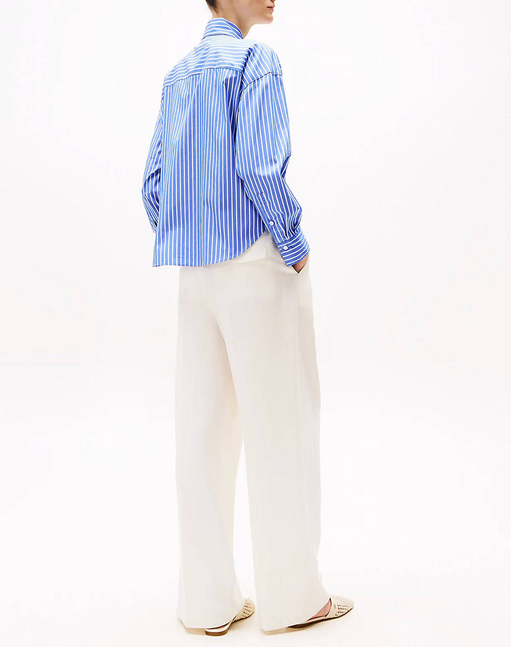 TOMMY HILFIGER SOFT CO BOW COLLAR LS SHIRT