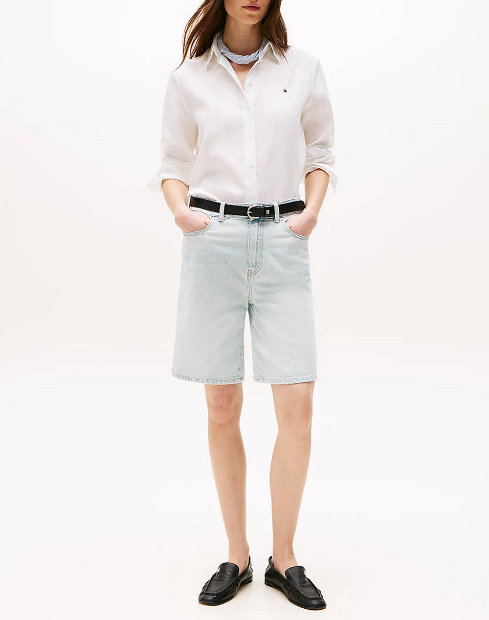 TOMMY HILFIGER ESS LINEN RELAXED SHIRT