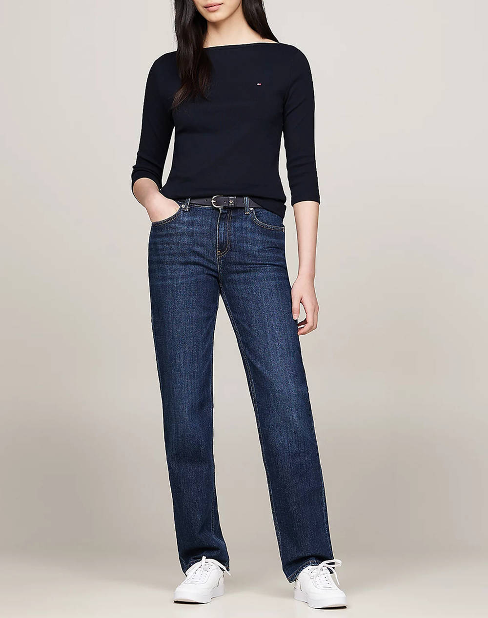 TOMMY HILFIGER NEW CODY SLIM BOAT-NK 3/4SLV