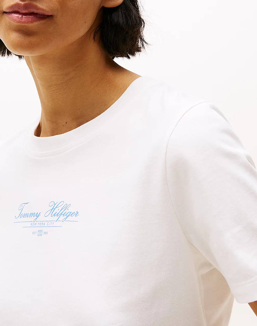 TOMMY HILFIGER REG SCRIPT C-NK TEE SS