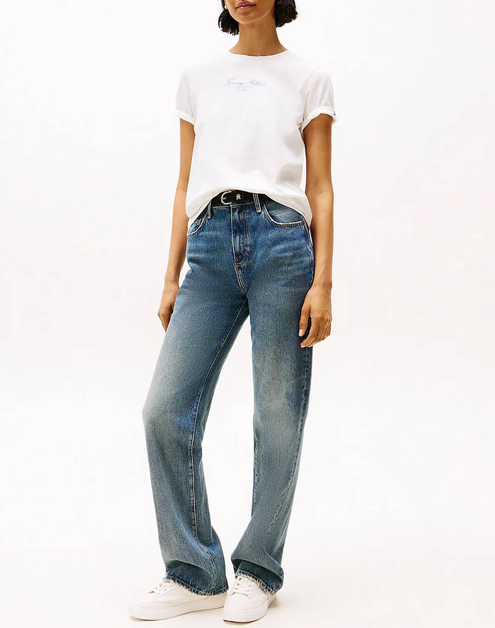 TOMMY HILFIGER REG SCRIPT C-NK TEE SS