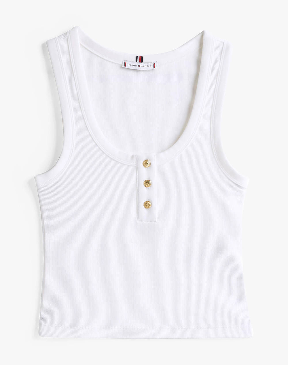 TOMMY HILFIGER SLIM HENLEY GB SCOOP-NK TANK TOP