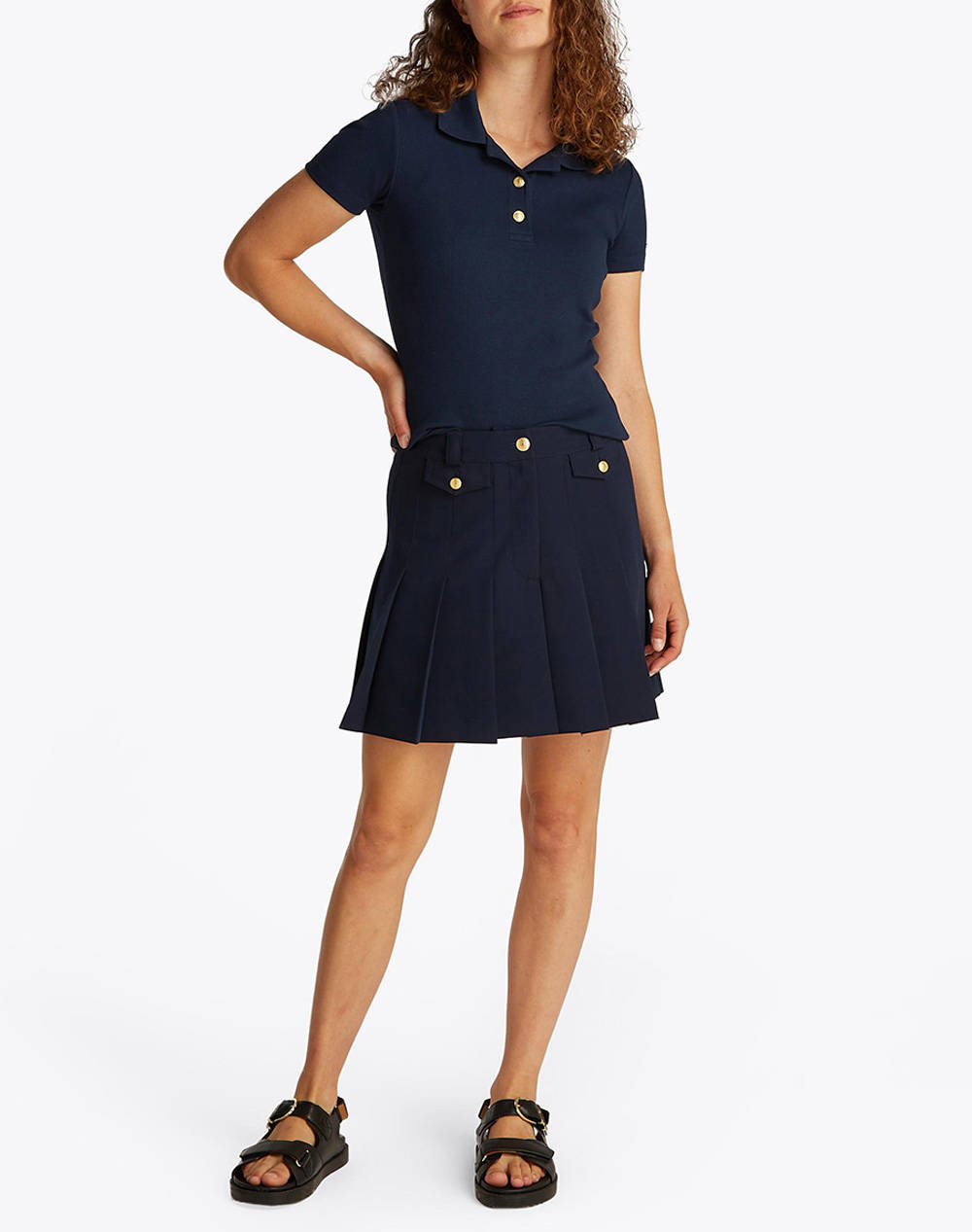 TOMMY HILFIGER SLIM GOLD BUTTON POLO SS