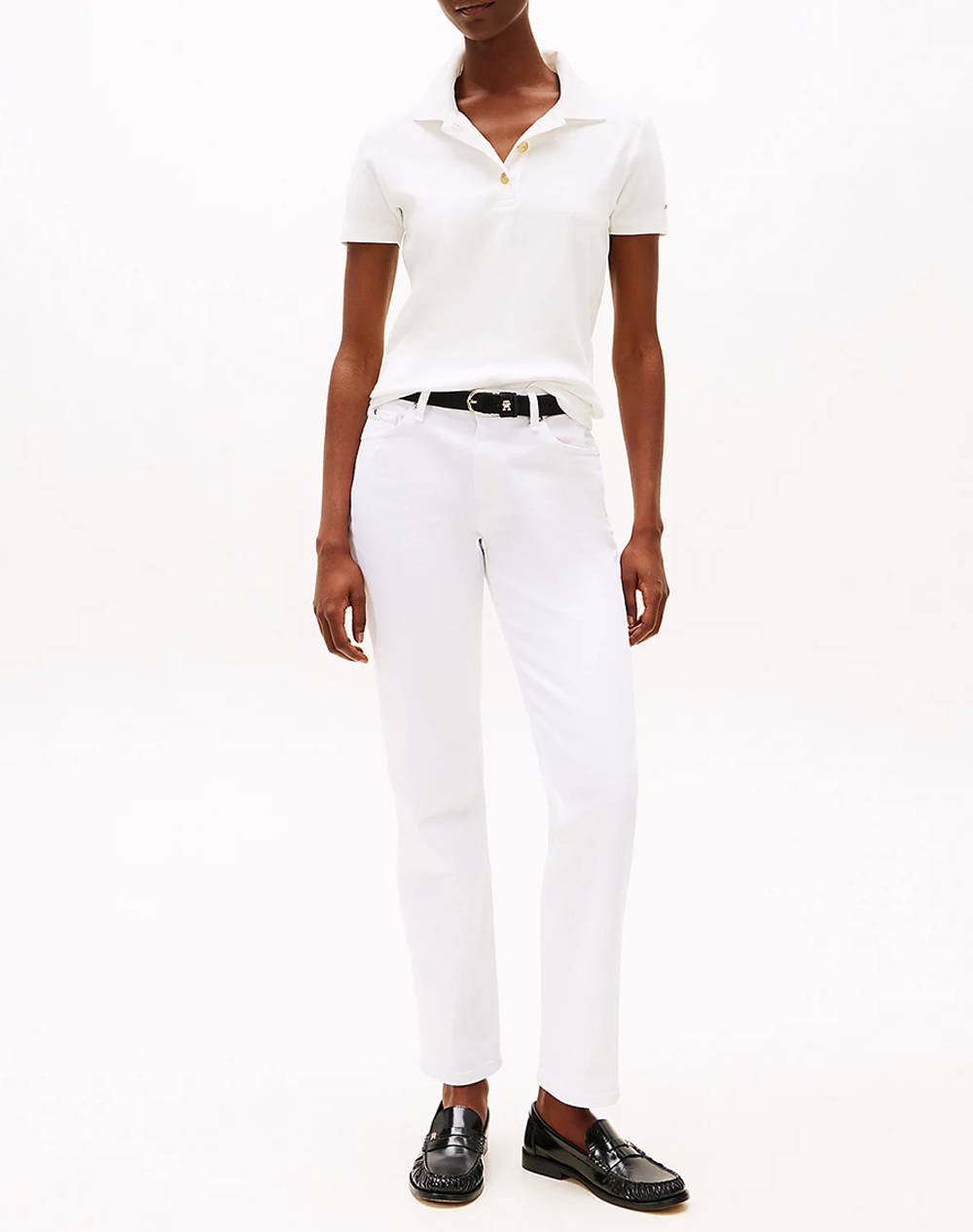 TOMMY HILFIGER SLIM GOLD BUTTON POLO SS