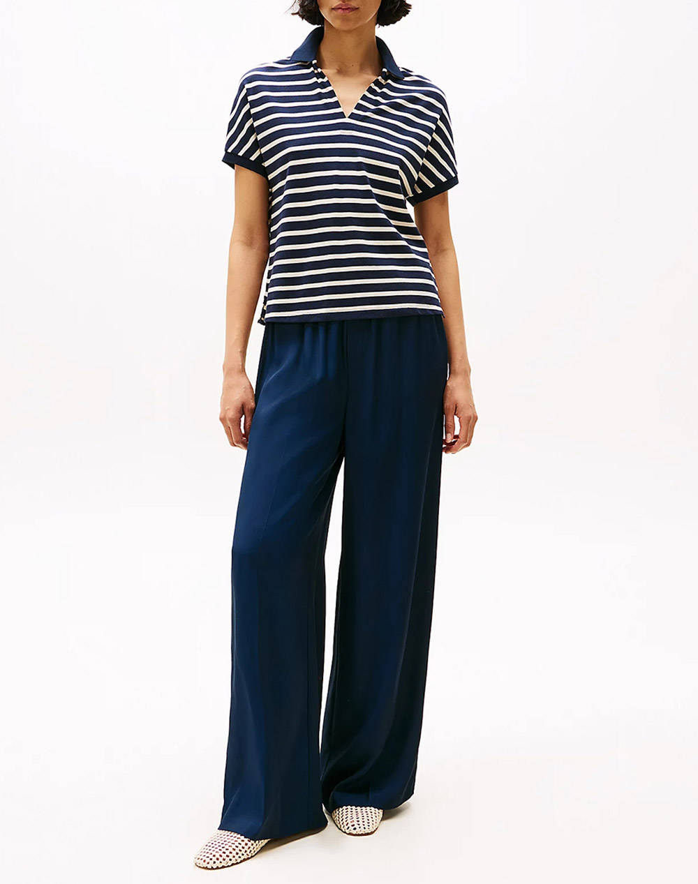 TOMMY HILFIGER LYOCELL OPEN-NK RELAXED POLO SS