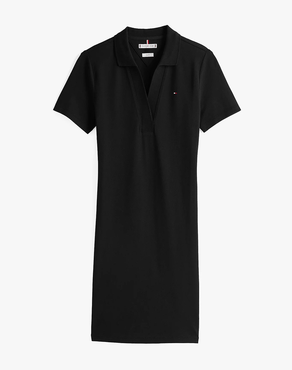 TOMMY HILFIGER SLIM OPEN NK POLO DRESS SS