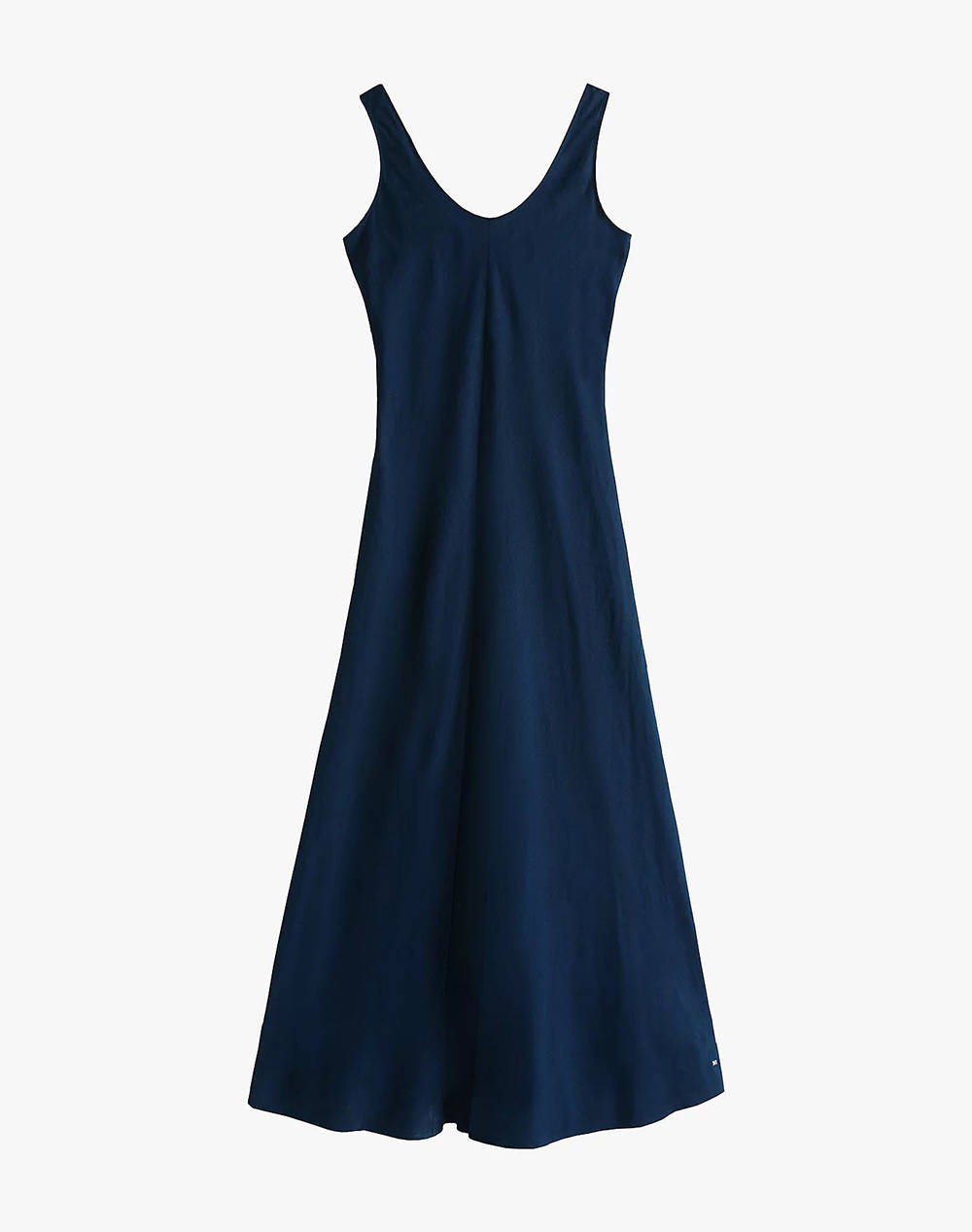 TOMMY HILFIGER TEXTURED LINEN TANK MAXI DRESS