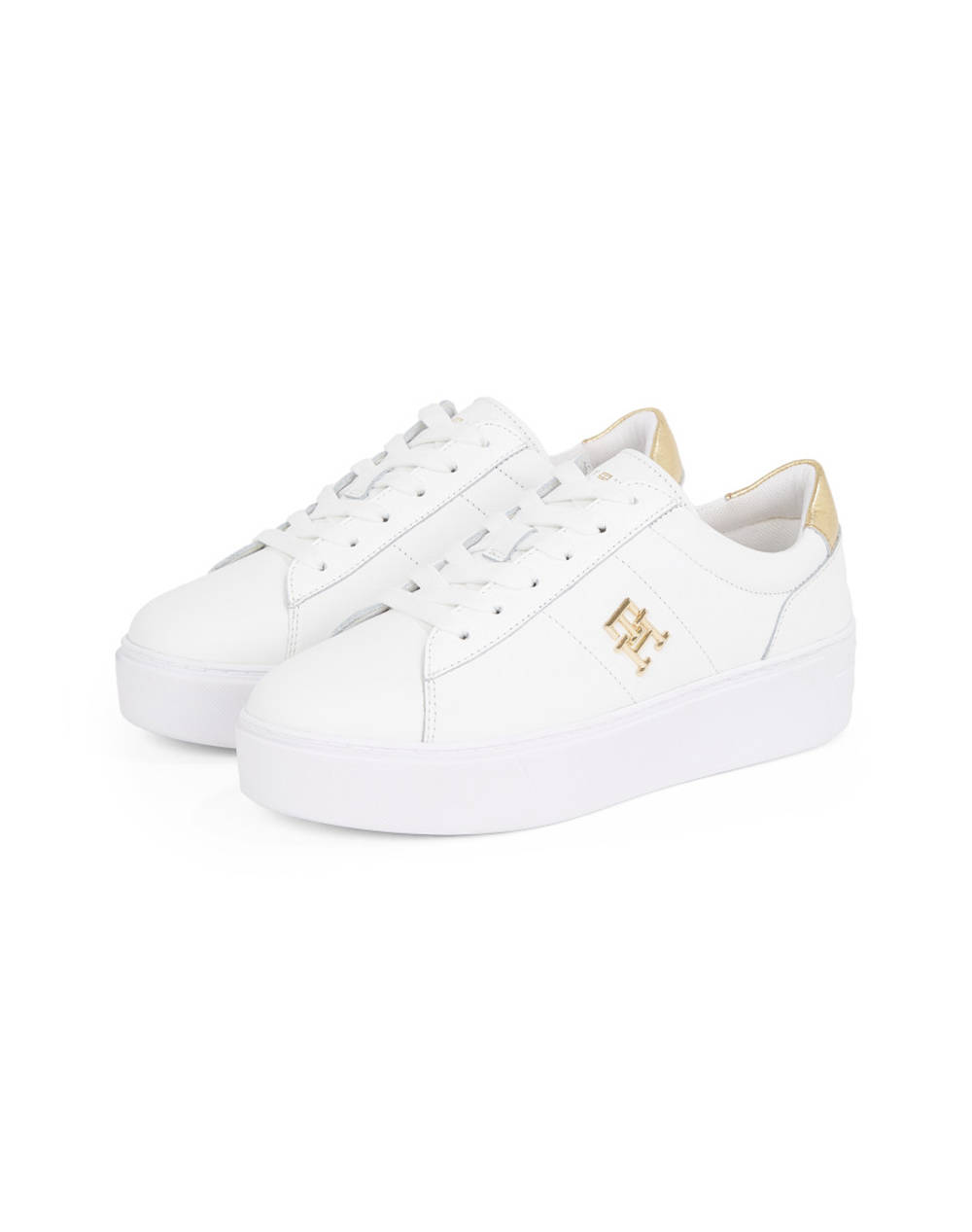 TOMMY HILFIGER PLATFORM COURT SNEAKER METALLICS