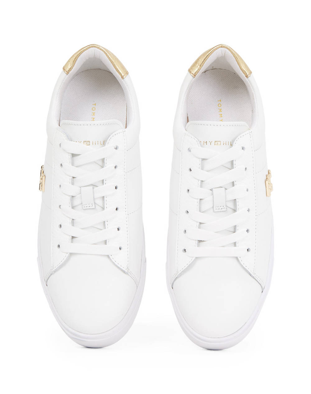 TOMMY HILFIGER PLATFORM COURT SNEAKER METALLICS
