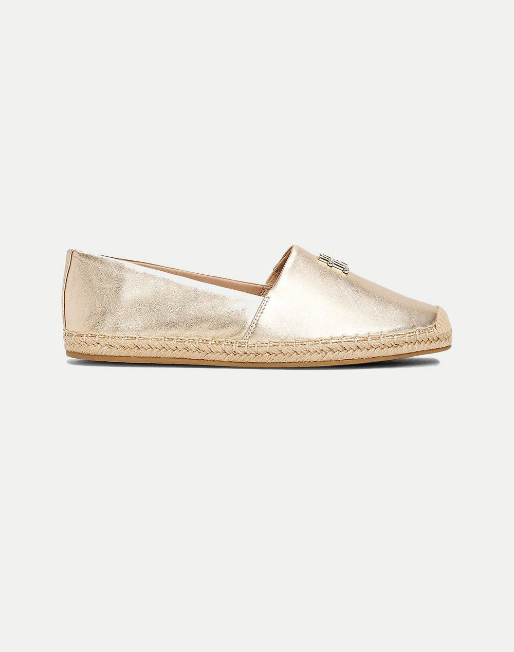 TOMMY HILFIGER TH LOGO METALLIC LEATHER ESPAD