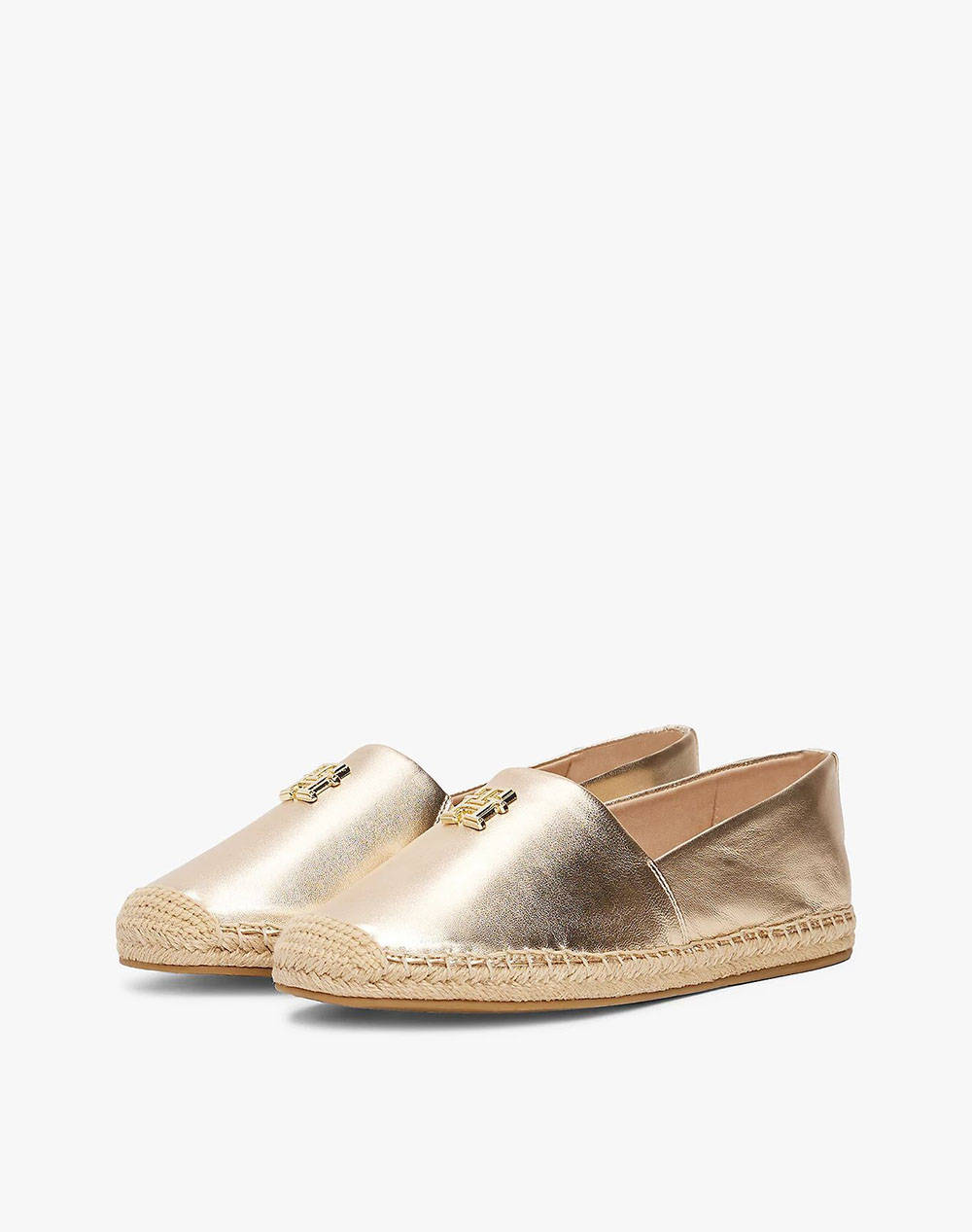 TOMMY HILFIGER TH LOGO METALLIC LEATHER ESPAD