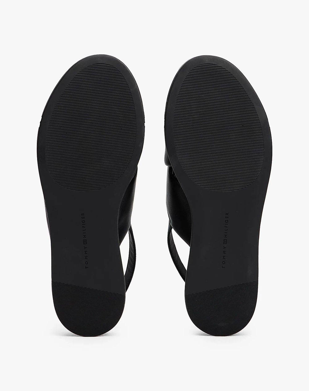 TOMMY HILFIGER TH LOGO HW PADDED LEATHER SANDAL
