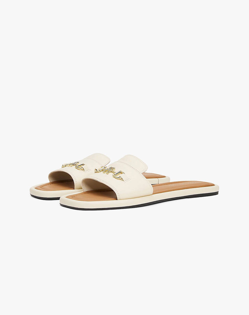 TOMMY HILFIGER LEATHER HORSEBIT MULE