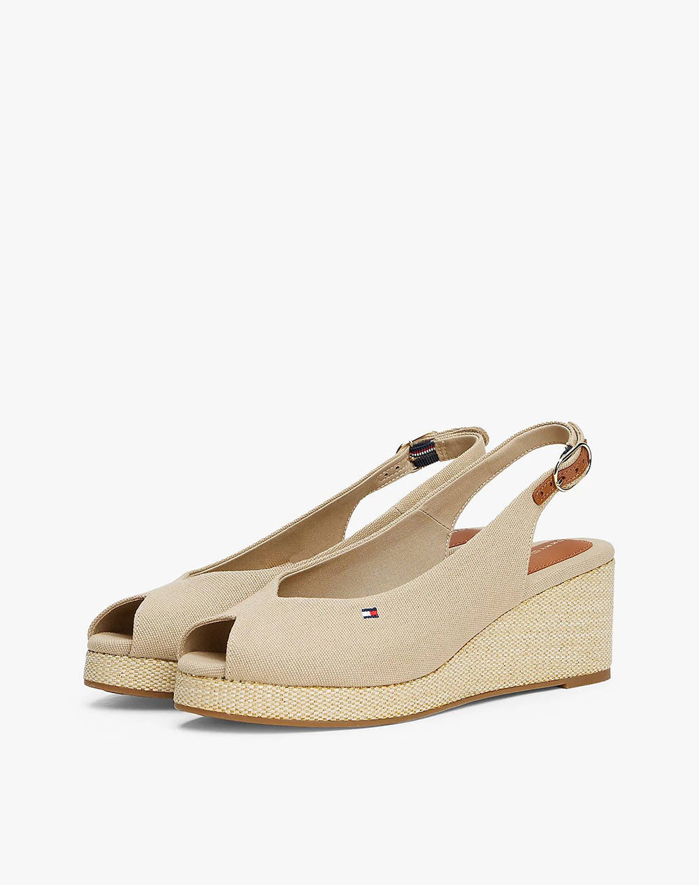 TOMMY HILFIGER FLAG MID WEDGE ESPAD SLINGBACK
