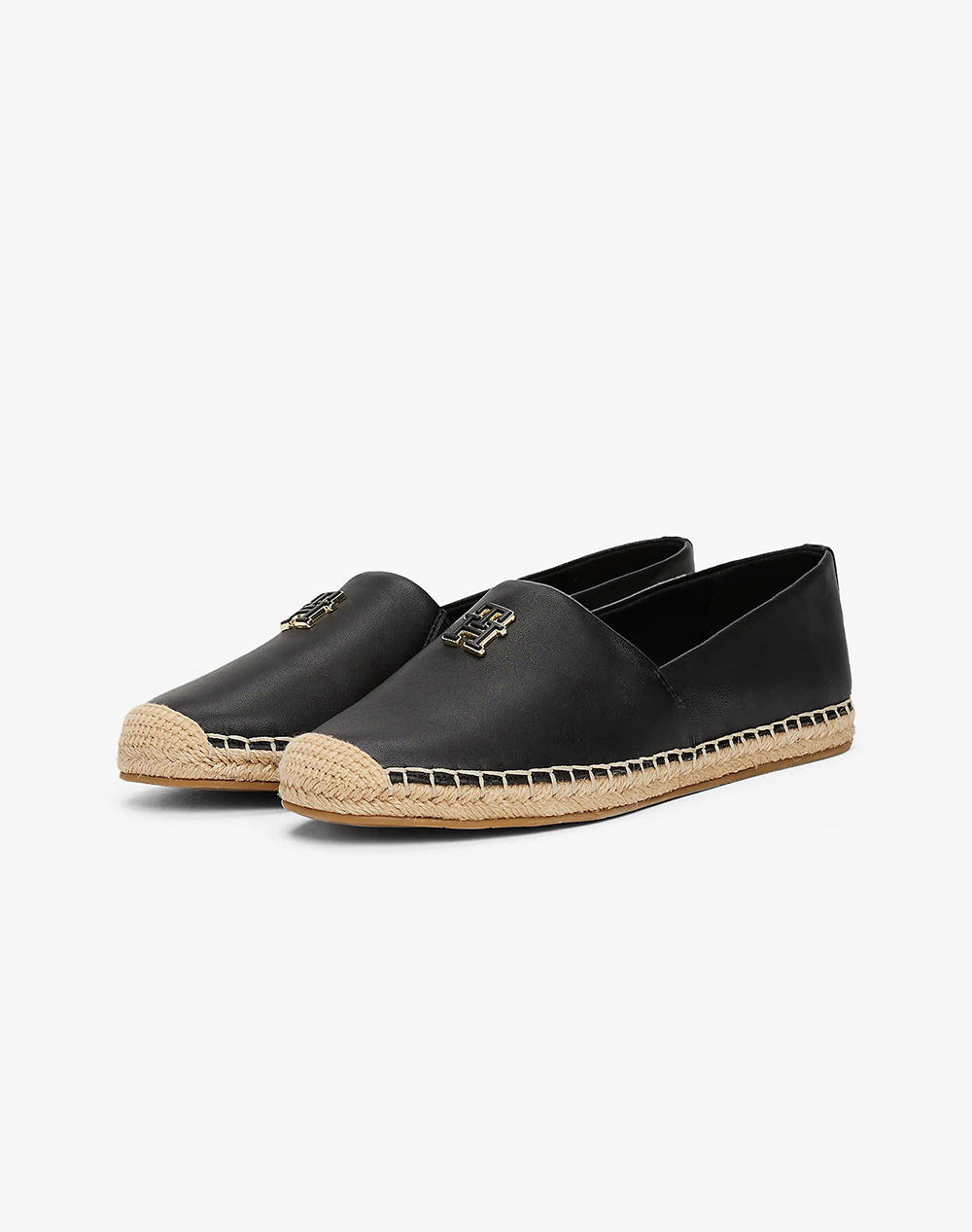 TOMMY HILFIGER TH LOGO LEATHER ESPADRILLE
