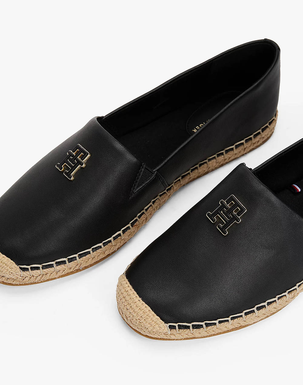 TOMMY HILFIGER TH LOGO LEATHER ESPADRILLE
