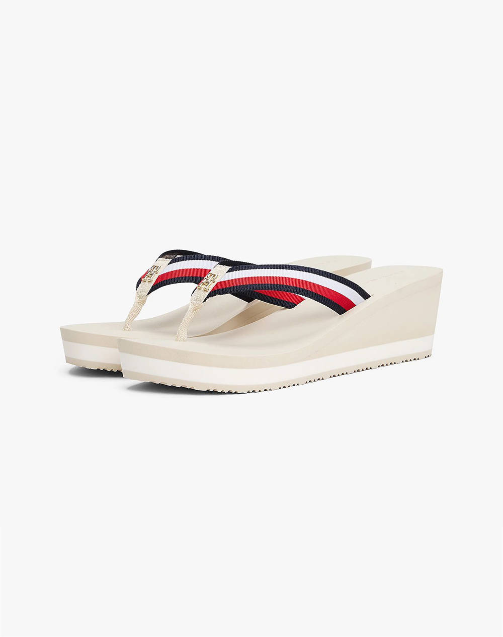 TOMMY HILFIGER TH CORPORATE WEDGE BEACH SANDAL