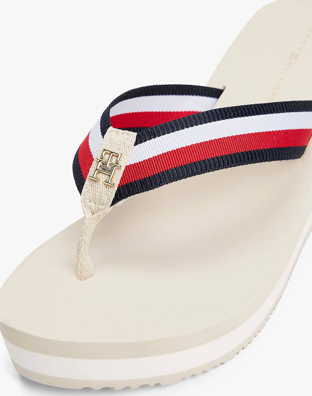 TOMMY HILFIGER TH CORPORATE WEDGE BEACH SANDAL