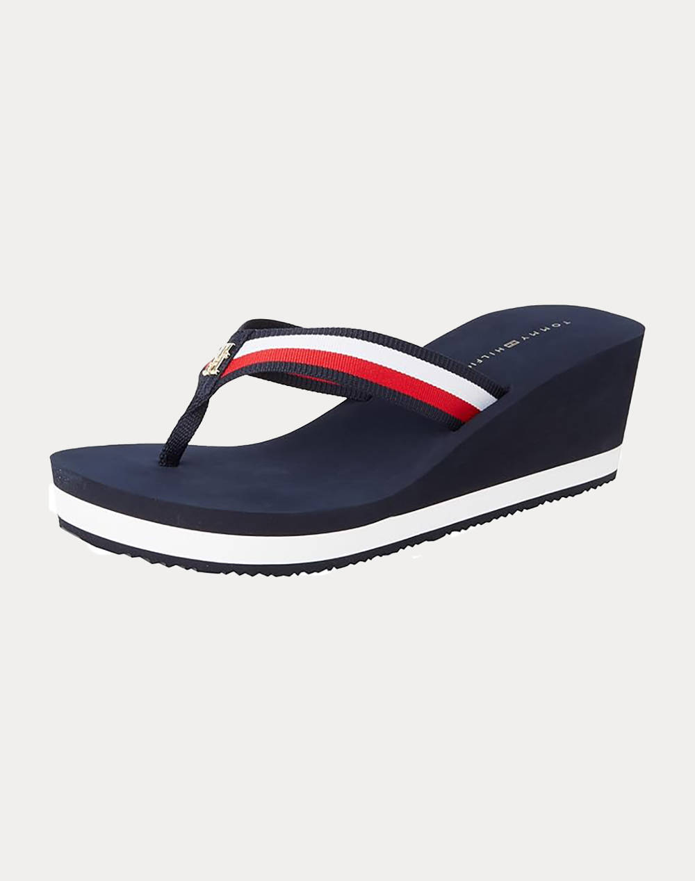 TOMMY HILFIGER TH CORPORATE WEDGE BEACH SANDAL