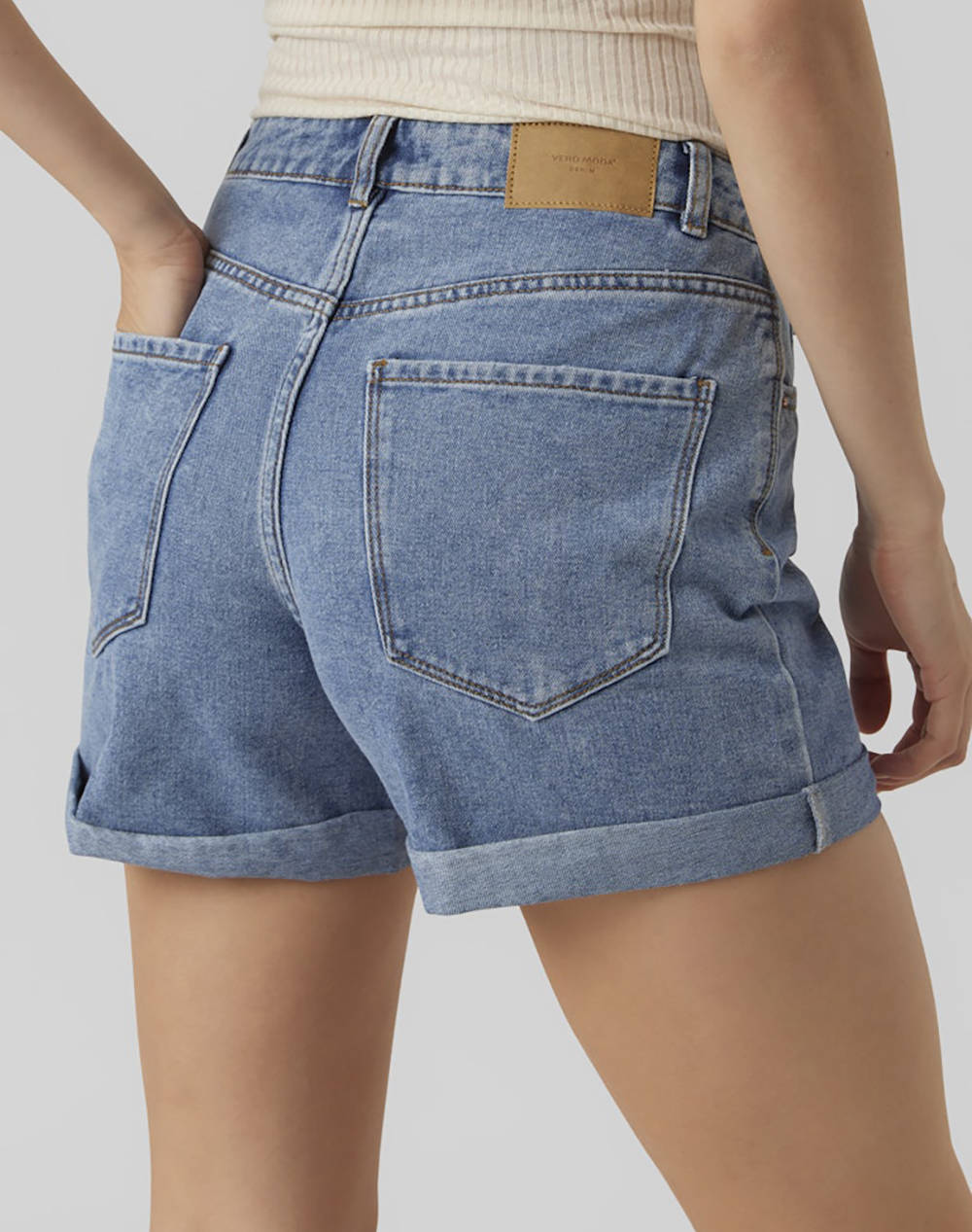 VERO MODA VMZURI HR LOOSE DENIM SHORTS MIX GA NOOS
