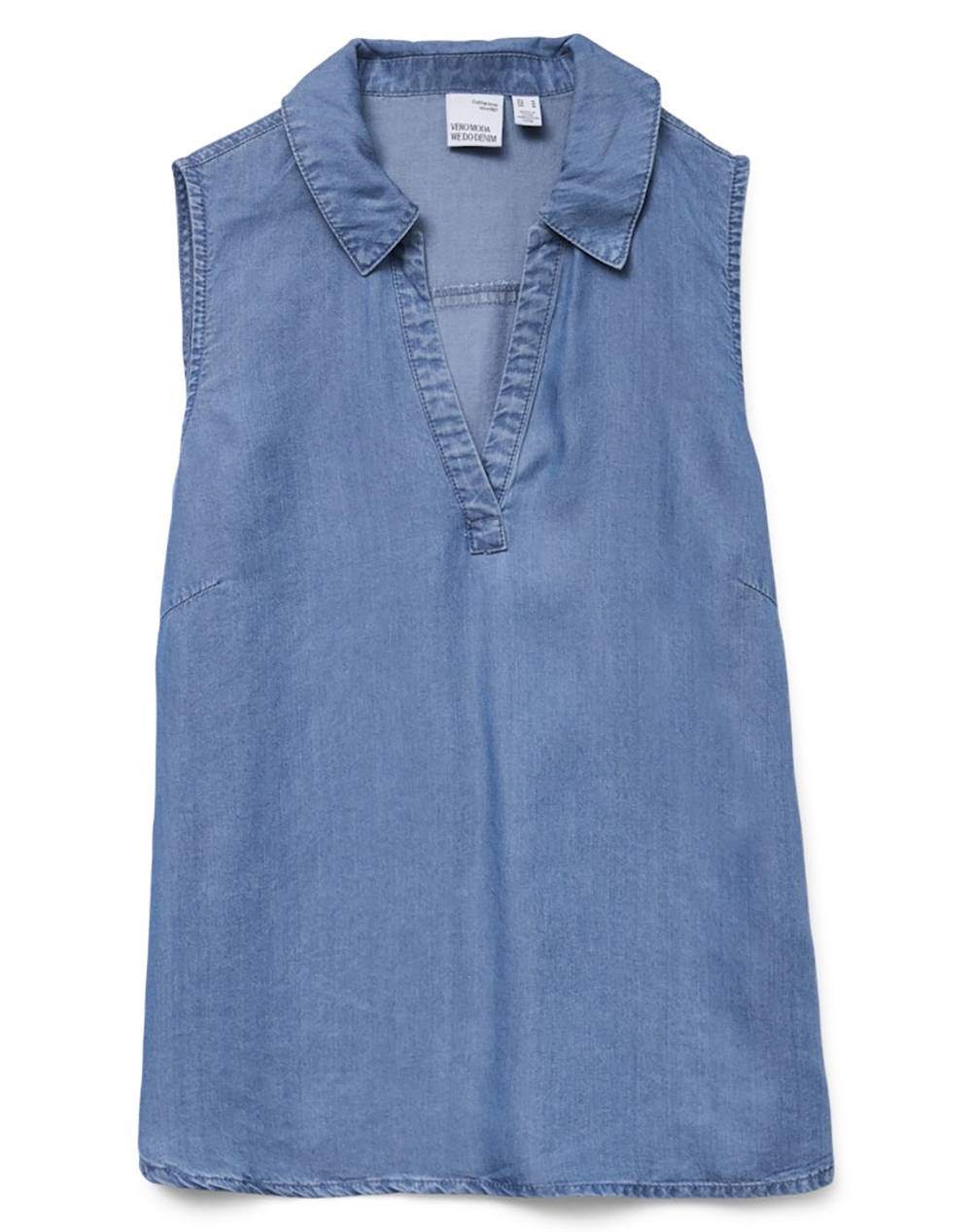 VERO MODA VMHARPER SL COLLAR SHORT TENCEL TOP GA