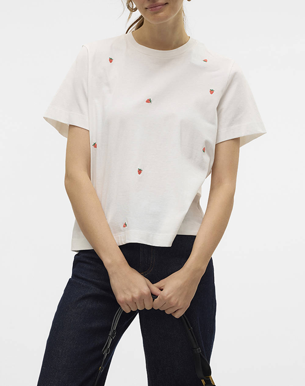 VERO MODA VMSOLVEI METTE SS TOP BOX JRS SPE GA