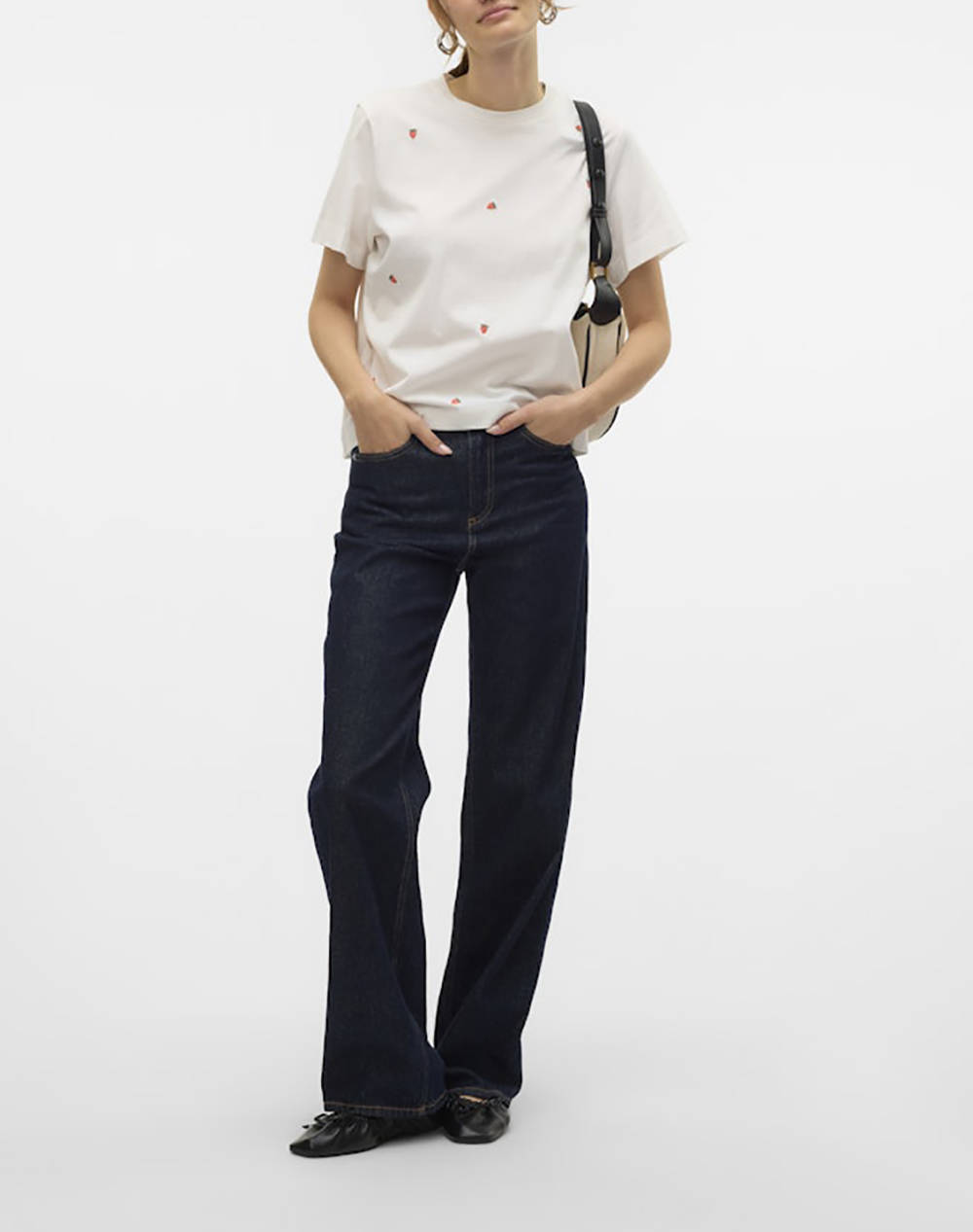 VERO MODA VMSOLVEI METTE SS TOP BOX JRS SPE GA