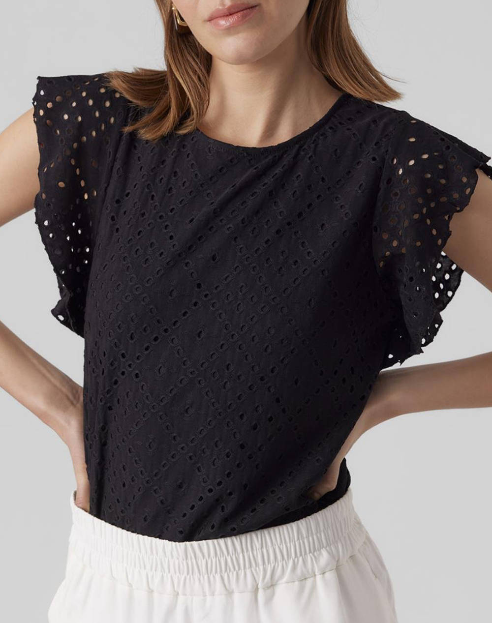 VERO MODA VMTASSA SL FRILL TOP NOOS