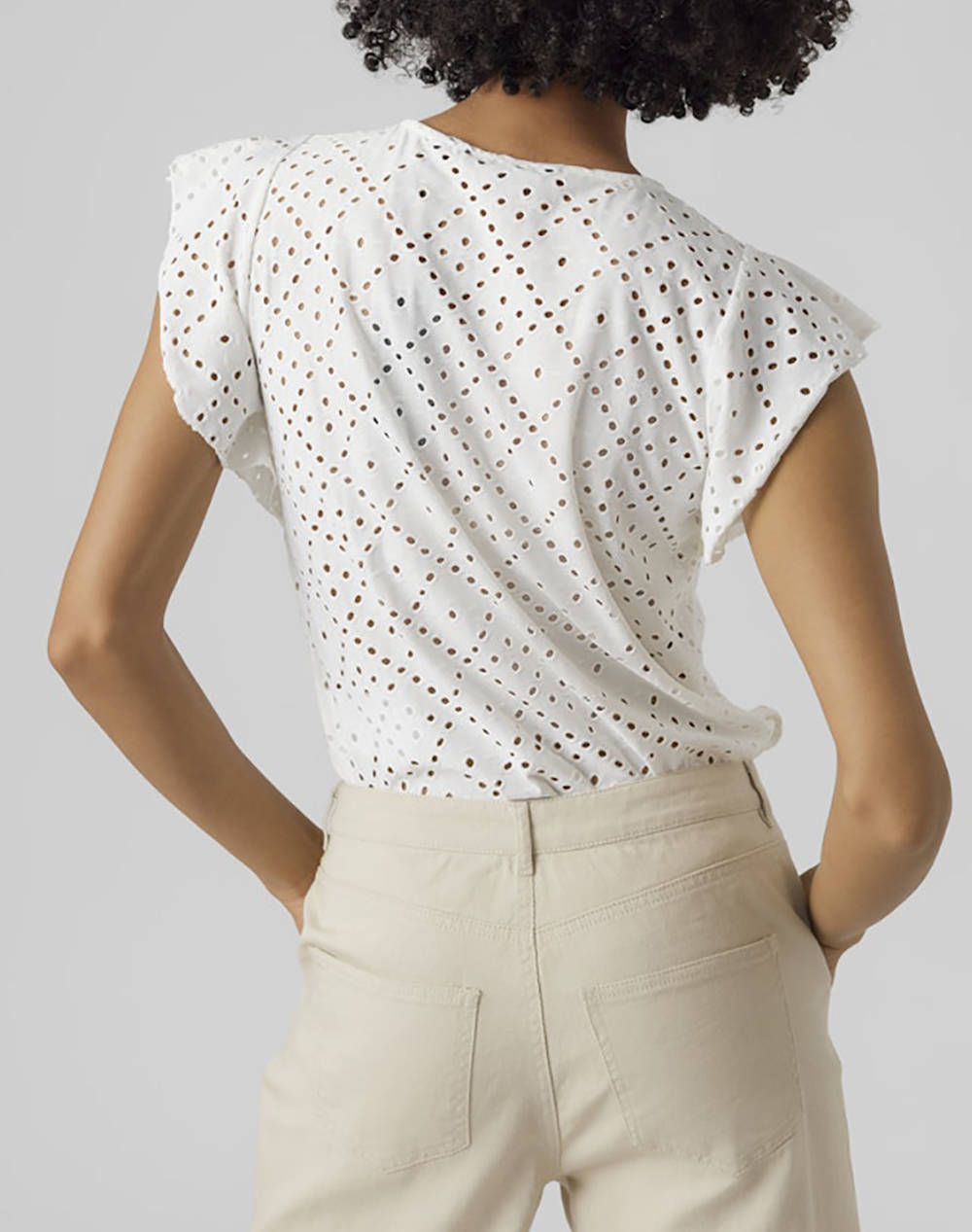 VERO MODA VMTASSA SL FRILL TOP NOOS