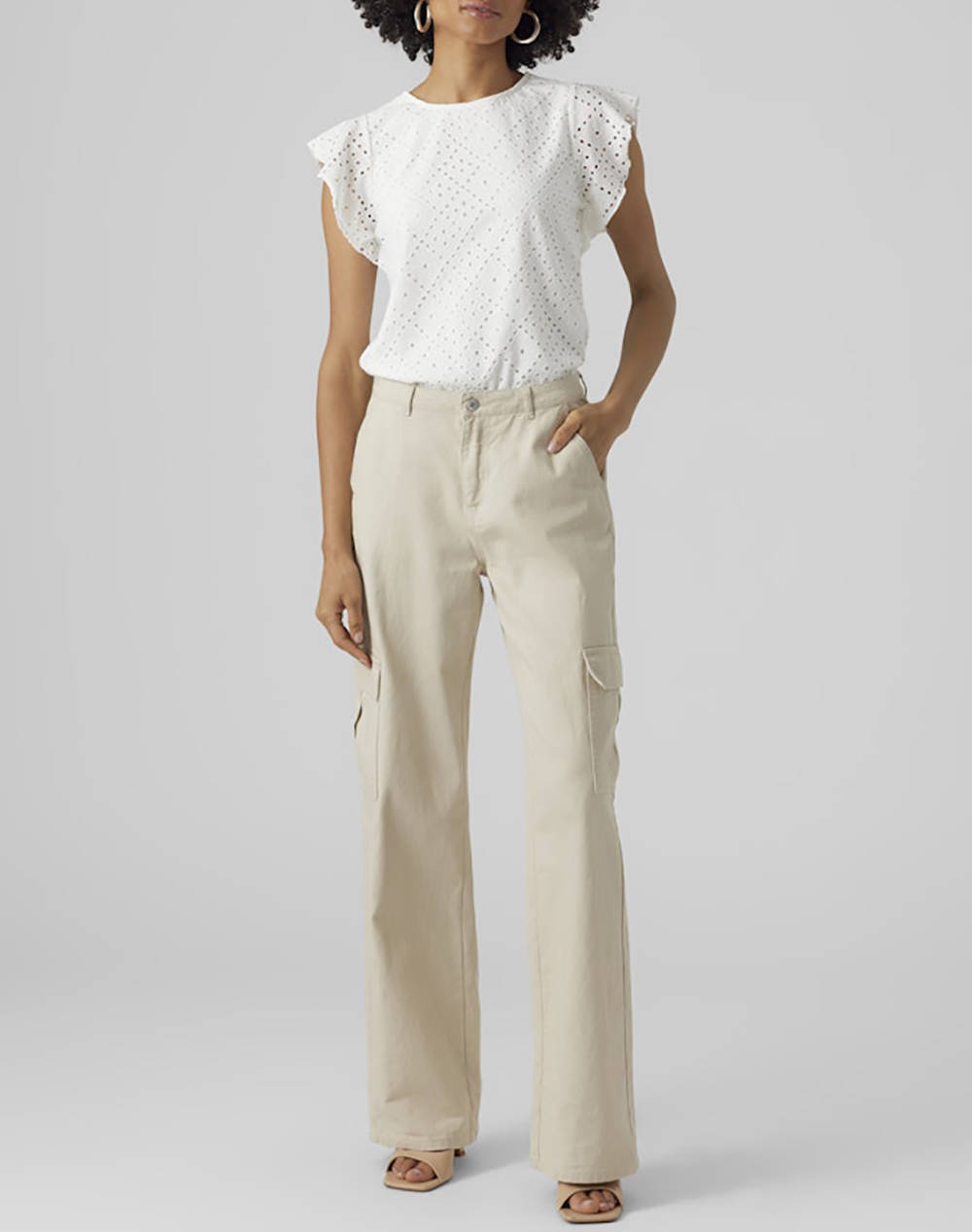 VERO MODA VMTASSA SL FRILL TOP NOOS