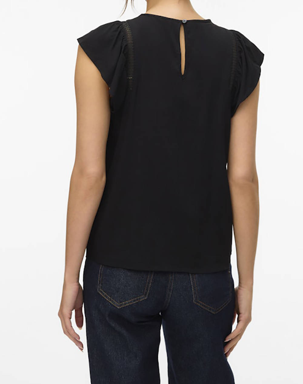 VERO MODA VMBELLA SS LACE TOP WVN GA NOOS