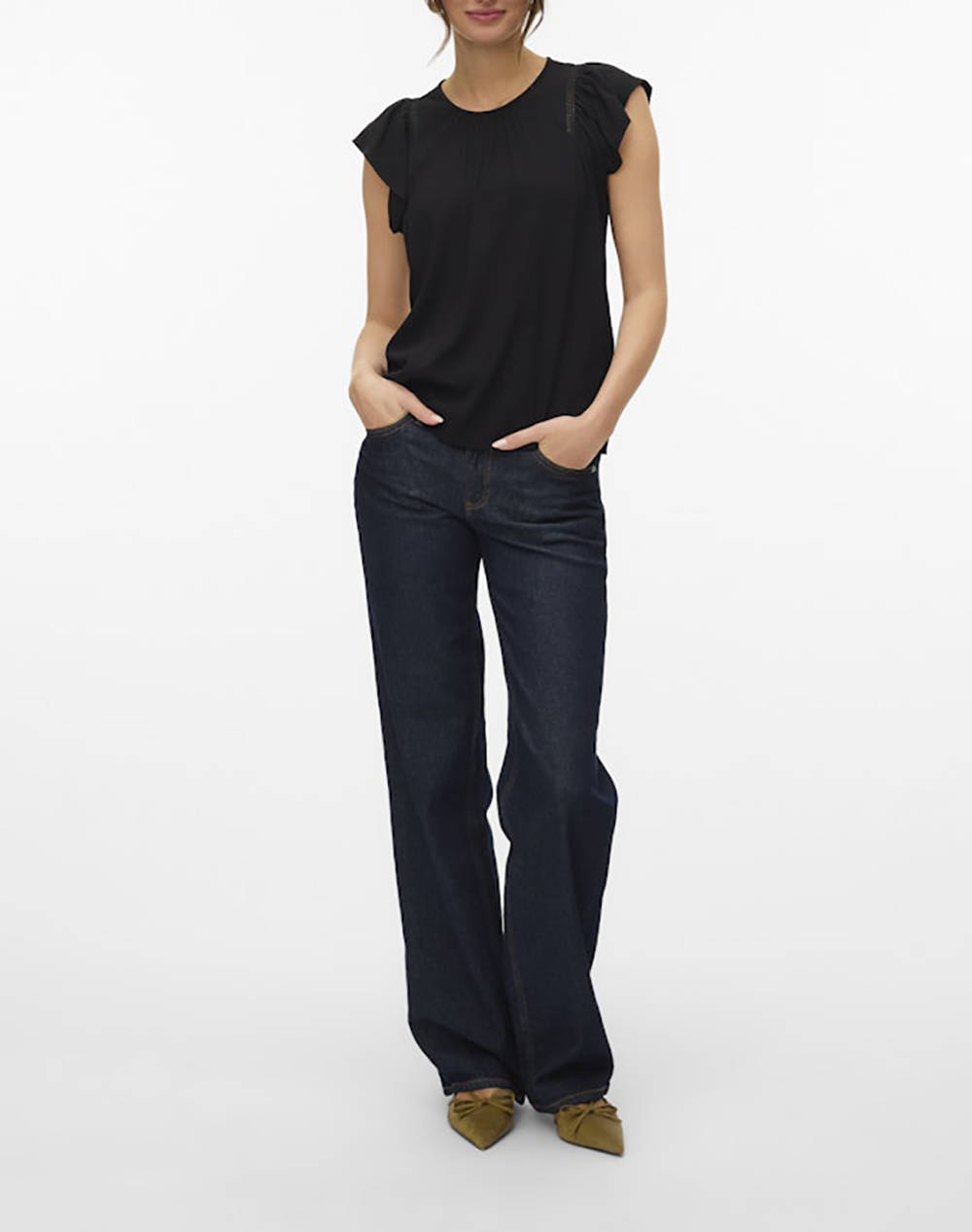 VERO MODA VMBELLA SS LACE TOP WVN GA NOOS