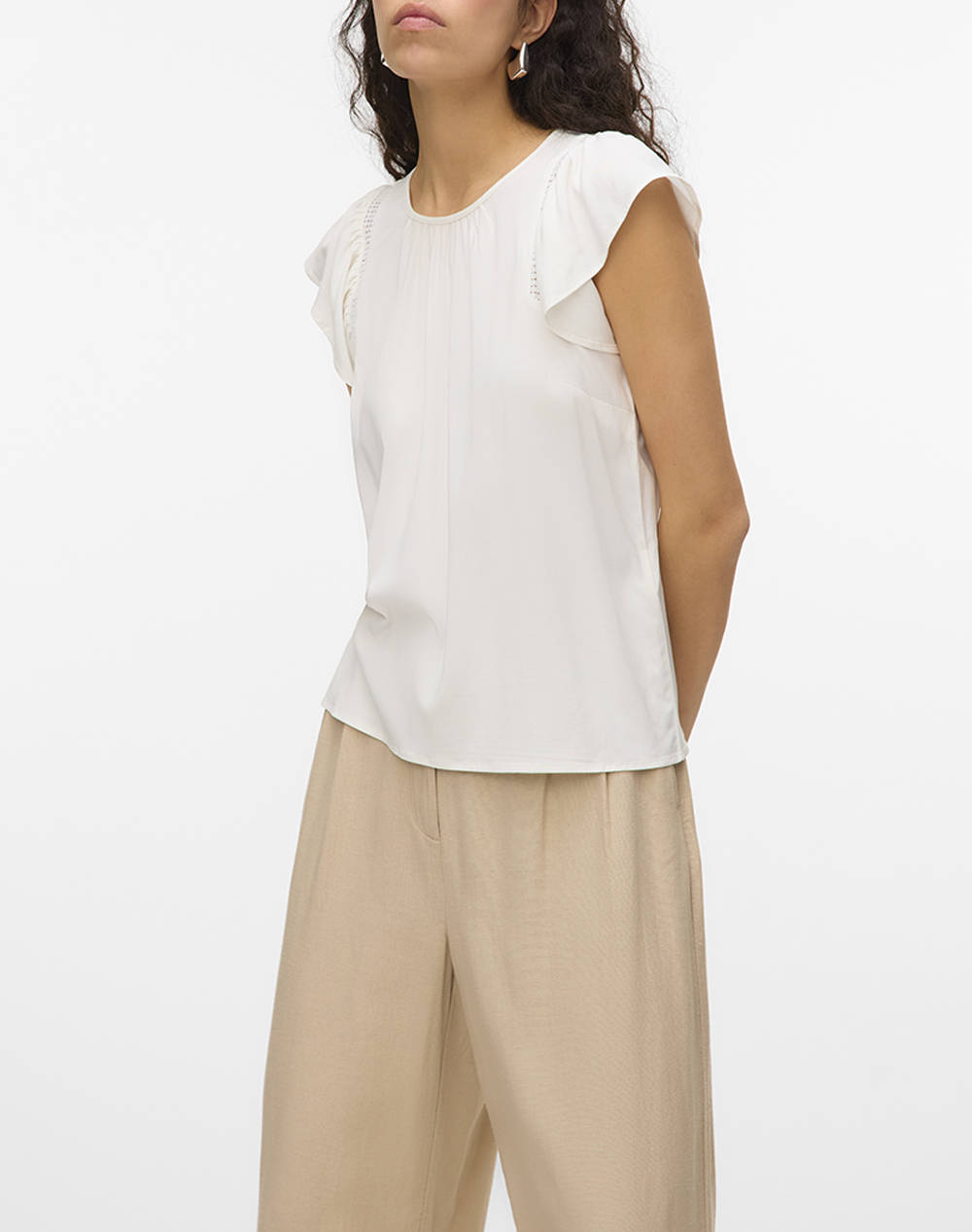 VERO MODA VMBELLA SS LACE TOP WVN GA NOOS