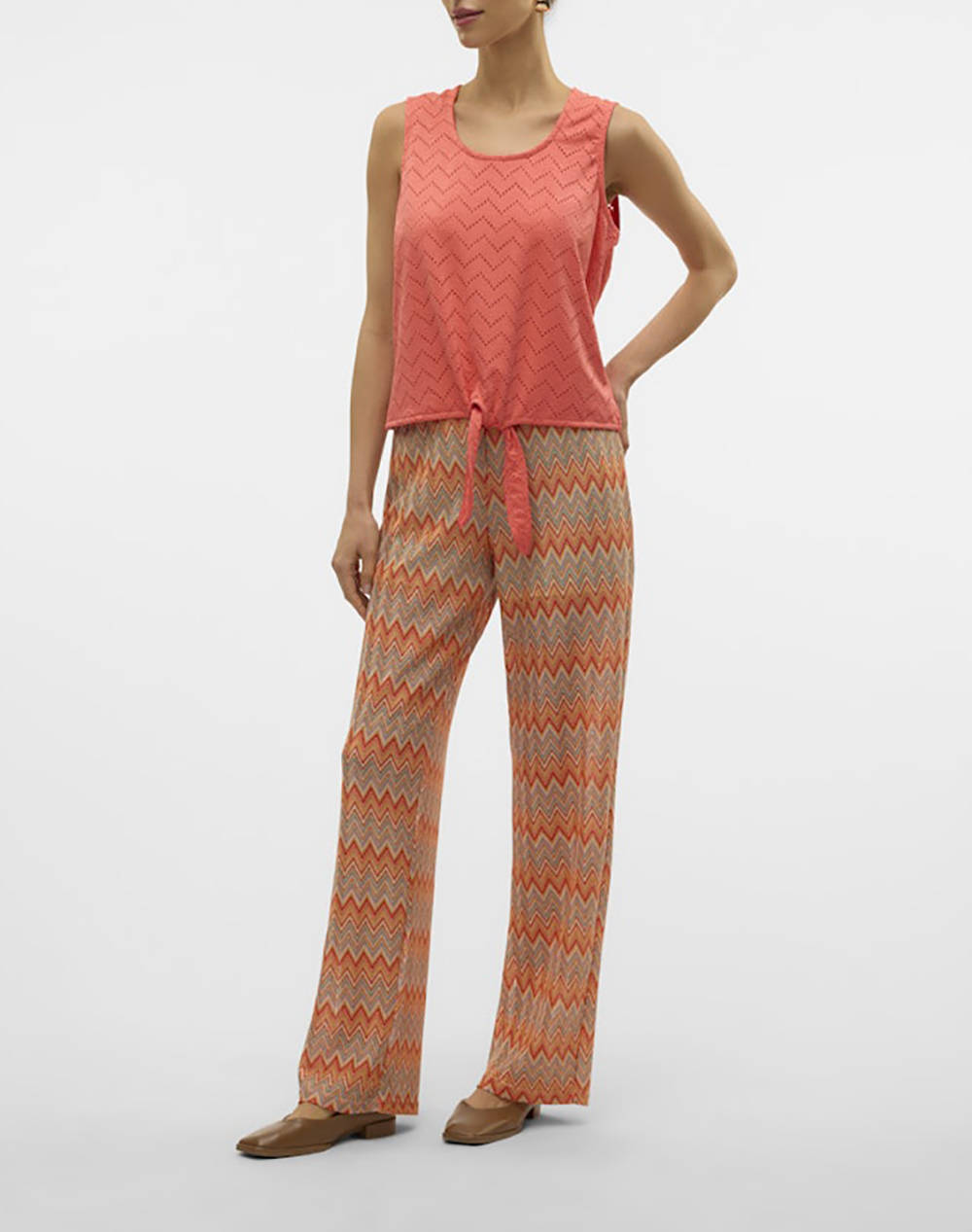 VERO MODA VMTHAS SL TIE TOP JRS GA VO
