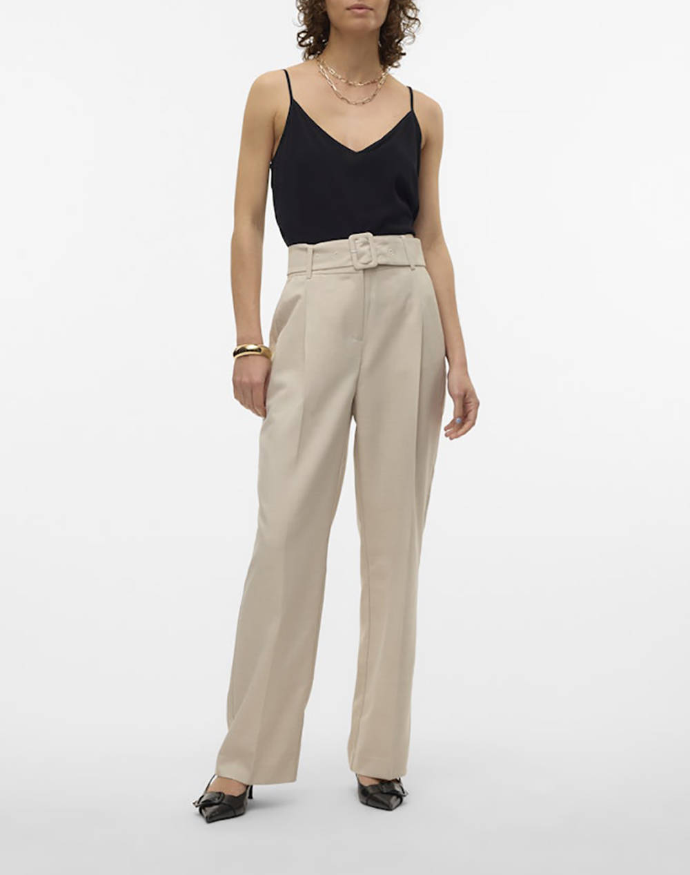 VERO MODA VMEASY JOY V-NECK SINGLET WVN GA
